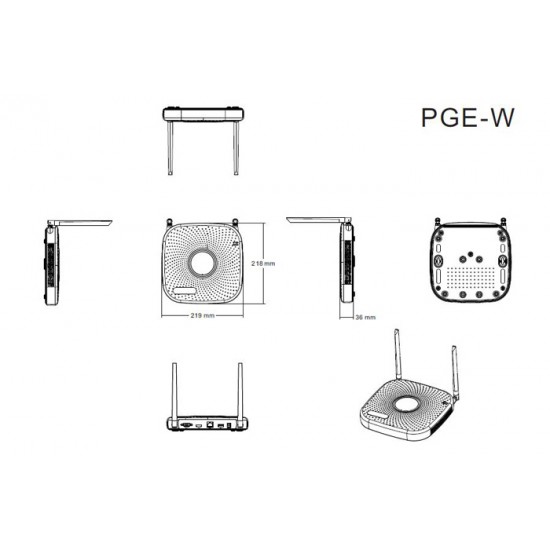 LONGSE NVR καταγραφικό NVR2108PGEW WiFi, H.265/H.264, 8 κανάλια