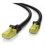POWERTECH καλώδιο δικτύου CAB-N263, Cat 5e U/UTP, copper, 0.25m, μαύρο
