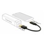 DELOCK καλώδιο USB σε USB-C 85354, 3A, 22AWG, 0.15m, μαύρο