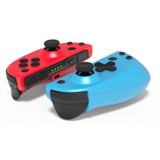 ROAR ασύρματο gamepad τύπου Joy-Con RR-0015 για Nintendo Switch, μπλε & κόκκινο
