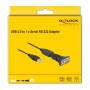 DELOCK αντάπτορας USB σε RS-232 DB9 61506 με καλώδιο USB, 0.8m, μαύρο