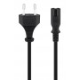 GOOBAY καλώδιο τροφοδοσίας Euro 95039, 2x 0.75mm², 5m, μαύρο