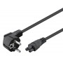 GOOBAY καλώδιο τροφοδοσίας 44877, γωνιακό, 0.75mm², 3m, μαύρο