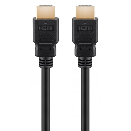 GOOBAY καλώδιο HDMI 2.1 58263, certified, ARC, 8K/60Hz 48Gbps, 1m, μαύρο