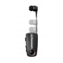 POWERTECH earphone Klipp 2 PT-998 multipoint, Bluetooth 5.1, USB-C, γκρι