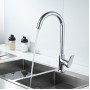 BRUNO μπαταρία πάγκου κουζίνας M54569-234C, αναμεικτική, ασημί
