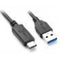POWERTECH καλώδιο USB 3.0 σε USB-C CAB-UC002, 2m, μαύρο