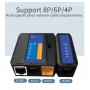 ORICO tester καλωδίων TXJ004, δικτύου 4P/8P & τηλεφώνου 2P/4P/6P