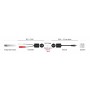 DELOCK audio extender 87859 3.5mm σε RCA, μέσω καλωδίου RJ45, έως 50m