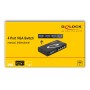 DELOCK VGA switch 87635, 4 σε 1, 1080p, bidirectional, μαύρο