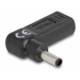 DELOCK αντάπτορας τροφοδοσίας laptop 60007, USB-C σε Dell 4.5x3mm, μαύρος