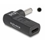 DELOCK αντάπτορας τροφοδοσίας laptop 60007, USB-C σε Dell 4.5x3mm, μαύρος