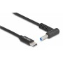 DELOCK καλώδιο τροφοδοσίας laptop 87971, USB-C σε HP 4.5x3.0mm, 1.5m, μαύρο