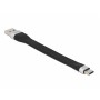 DELOCK καλώδιο USB 3.2 σε USB-C 85771, 3A, 5Gbps, FPC, 13.5cm, μαύρο