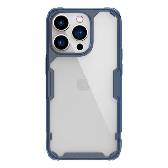 NILLKIN θήκη Nature Pro για Apple iPhone 14 Pro Max, μπλε & διάφανη