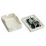 GOOBAY επιτοίχια πρίζα δικτύου 77634, 1 θύρα RJ45, CAT 6 STP, λευκή