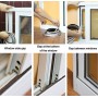 HOME USE Αυτοκόλλητη μονωτική ταινία HUH-0086 για παράθυρα, 7x6mm, 5m, καφέ