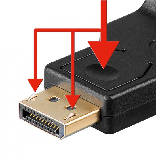 GOOBAY καλώδιο DisplayPort σε VGA 60606, 1080p, 0.15m, μαύρο