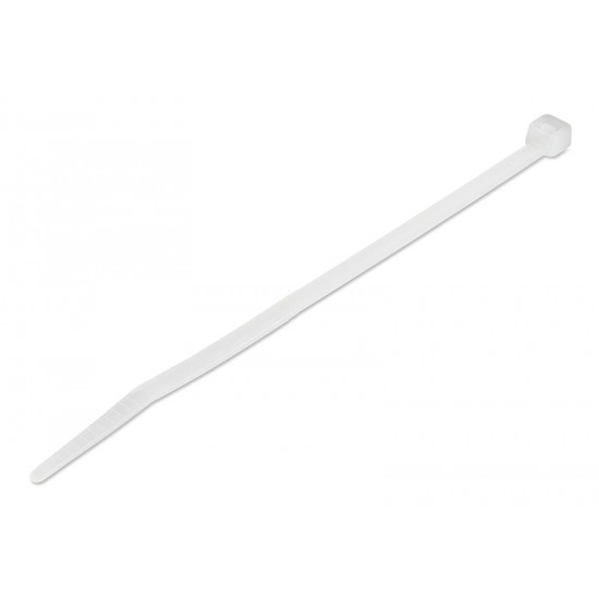 POWERTECH δεματικά καλωδίων TIES-065, 200x6.0mm, λευκά, 100τμχ