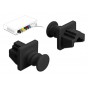 DELOCK κάλυμμα προστασίας για θύρα RJ45 86176, μαύρο, 10τμχ
