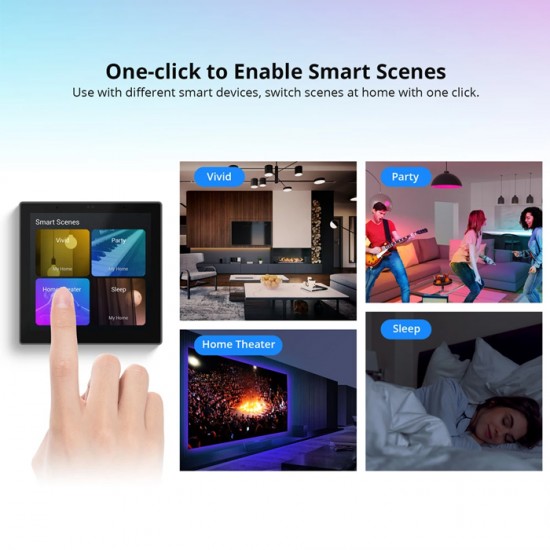 SONOFF smart panel ελέγχου NSPanel Pro, οθόνη αφής, Wi-Fi, Zigbee, λευκό