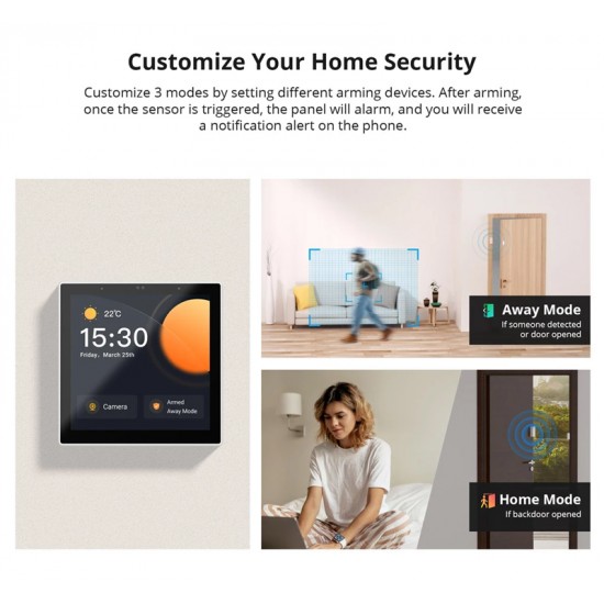 SONOFF smart panel ελέγχου NSPanel Pro, οθόνη αφής, Wi-Fi, Zigbee, λευκό