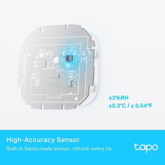 TP-LINK smart θερμόμετρο & υγρασιόμετρο Tapo T315, -20~60 °C, Ver 1.0