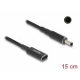 DELOCK αντάπτορας τροφοδοσίας laptop 60036, USB-C σε Dell 4.5x3.0mm, 15cm, μαύρος