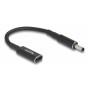 DELOCK αντάπτορας τροφοδοσίας laptop 60036, USB-C σε Dell 4.5x3.0mm, 15cm, μαύρος