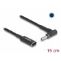 DELOCK αντάπτορας τροφοδοσίας laptop 60031, USB-C σε HP 4.5x3.0mm, 15cm, μαύρος