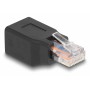DELOCK αντάπτορας RJ45/RJ48/RJ50 66991, 10P/10C pin out 1:1, μαύρος