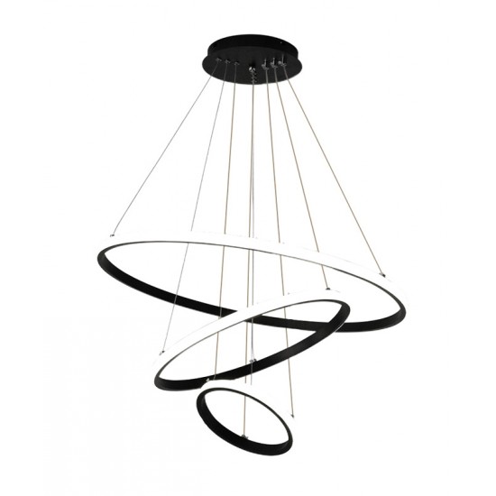 POWERTECH LED φωτιστικό οροφής HLL-0105, 44W, 4000K, 60x60cm, μαύρο
