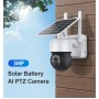 SECTEC smart ηλιακή κάμερα ST-S517C-3M, 3MP, PIR, PTZ, cloud/micro SD