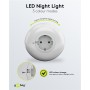 GOOBAY LED φωτιστικό νυκτός 64567, πρίζα schuko, 3 χρώματα φωτός, 6500K