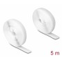 DELOCK ταινία τύπου Velcro 20919, heavy duty, 5mx20mm, λευκή