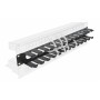 DELOCK cable management 66550 για rack 19"/1U, μεταλλικό, μαύρο