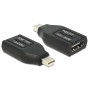 DELOCK αντάπτορας mini DisplayPort σε HDMI 65552, 1080p, μαύρος