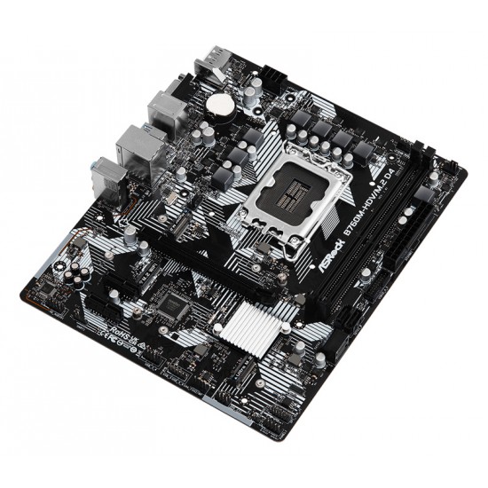 ASROCK μητρική B760M-HDV/M.2 D4, 2x DDR4, s1700, USB 3.2 Gen1, mATX