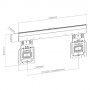 BRATECK επιτοίχια βάση τηλεόρασης LED-1944, 32-65", έως 75kg, ultra slim, fixed