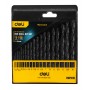 DELI σετ τρυπάνια DH-MHZ019-ED1 για σίδηρο HSS, 1-10mm, DIN 338, 19τμχ