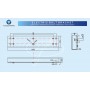 YLI ELECTRONIC βάση ηλεκτρικής κλειδαριάς BBK-700 για γυάλινη πόρτα