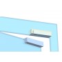 YLI ELECTRONIC βάση ηλεκτρικής κλειδαριάς BBK-700 για γυάλινη πόρτα