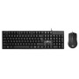 POWERTECH set ποντίκι & πληκτρολόγιο PT-1075, ενσύρματο, 1000DPI, μαύρο