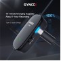 SYNCO μικρόφωνο Lav-S6M2, clip-on, omnidirectional, 3.5mm, 400mAh, μαύρο