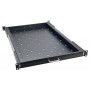 POWERTECH πτυσσόμενο ράφι για rack 19" NETW-0020, βάθος 740mm, μαύρο