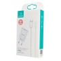 USAMS φορτιστής τοίχου T21OCLN01 με καλώδιο Lightning, USB 2.1A, λευκός