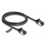 DELOCK καλώδιο δικτύου 80183, CAT 8.1 U/FTP, 40Gbps, εύκαμπτο, 1m, μαύρο