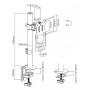 BRATECK βάση γραφείου οθόνης LDT57-C01, 17-32", έως 9kg