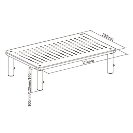 BRATECK επιτραπέζια βάση οθόνης/laptop STB-081, 13-32", έως 20kg
