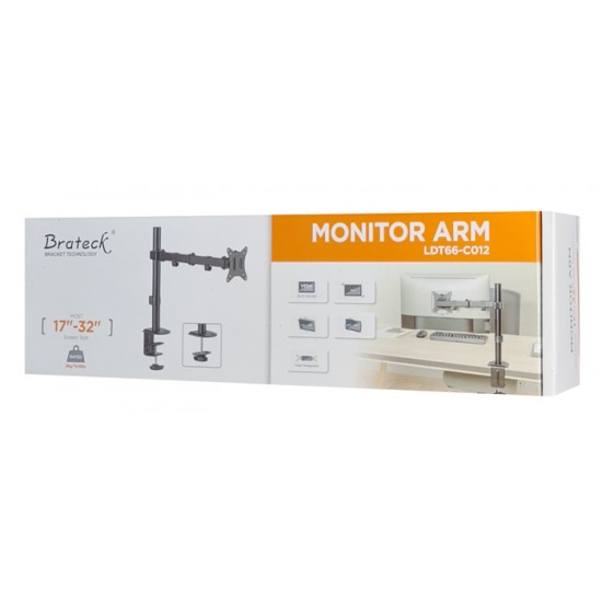 BRATECK βάση γραφείου οθόνης LDT66-C012, 17-32", έως 9kg
